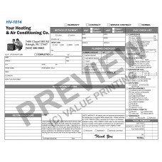 HV-1014 HVAC & Plumbing Work Order Invoice Combo